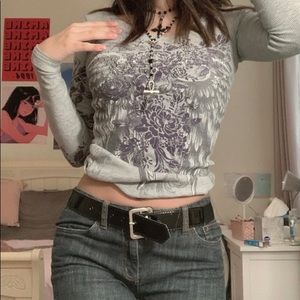 2000s style shirt! Y2K! Unworn! Long sleeve! Tight fit!💕